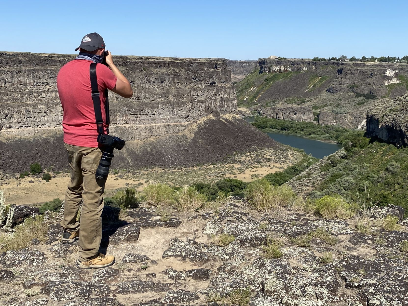 Photographer in the field